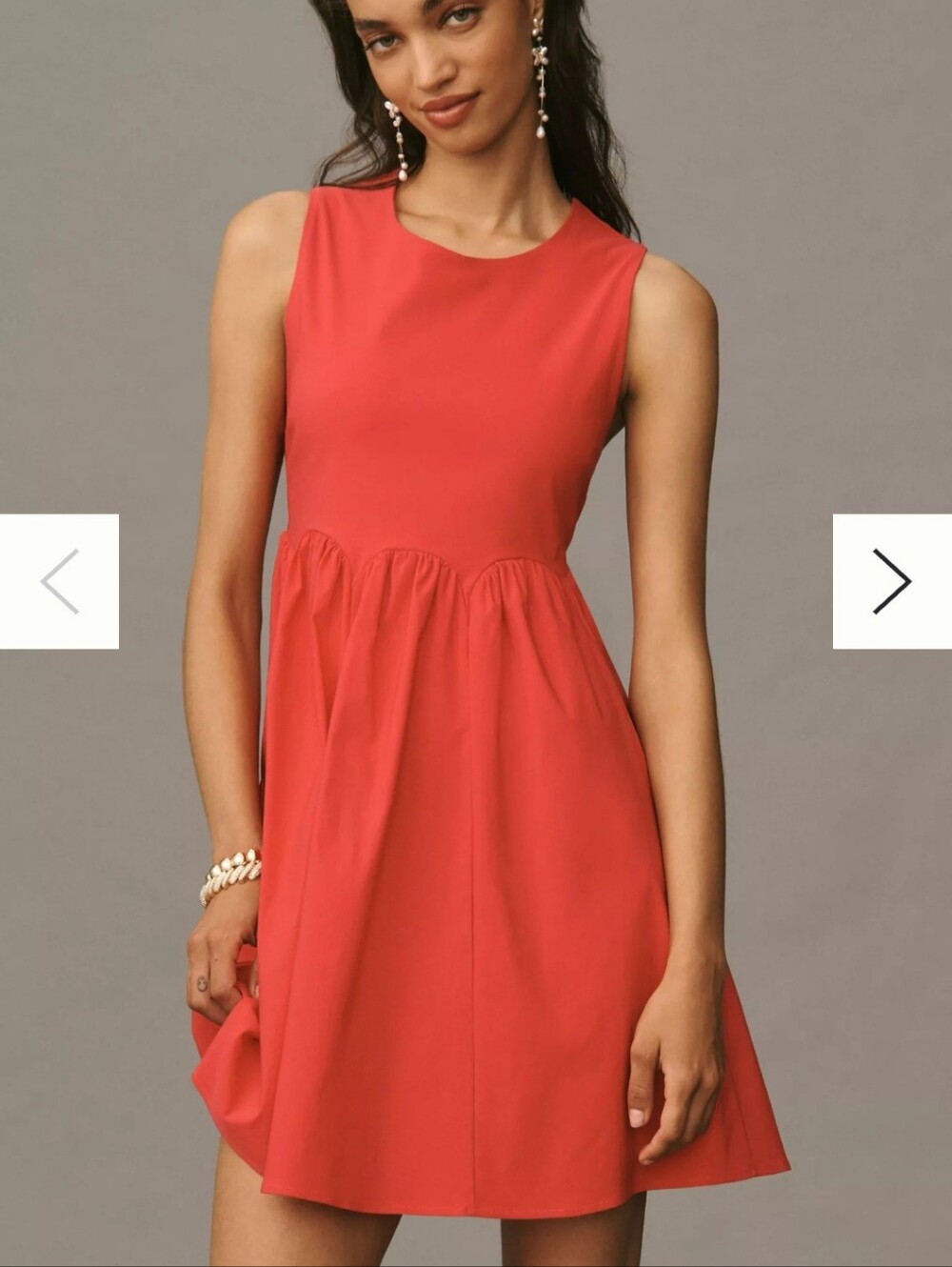 Maeve by Anthropologie Pink Cutout Bow-Back Mini Dress Size Large